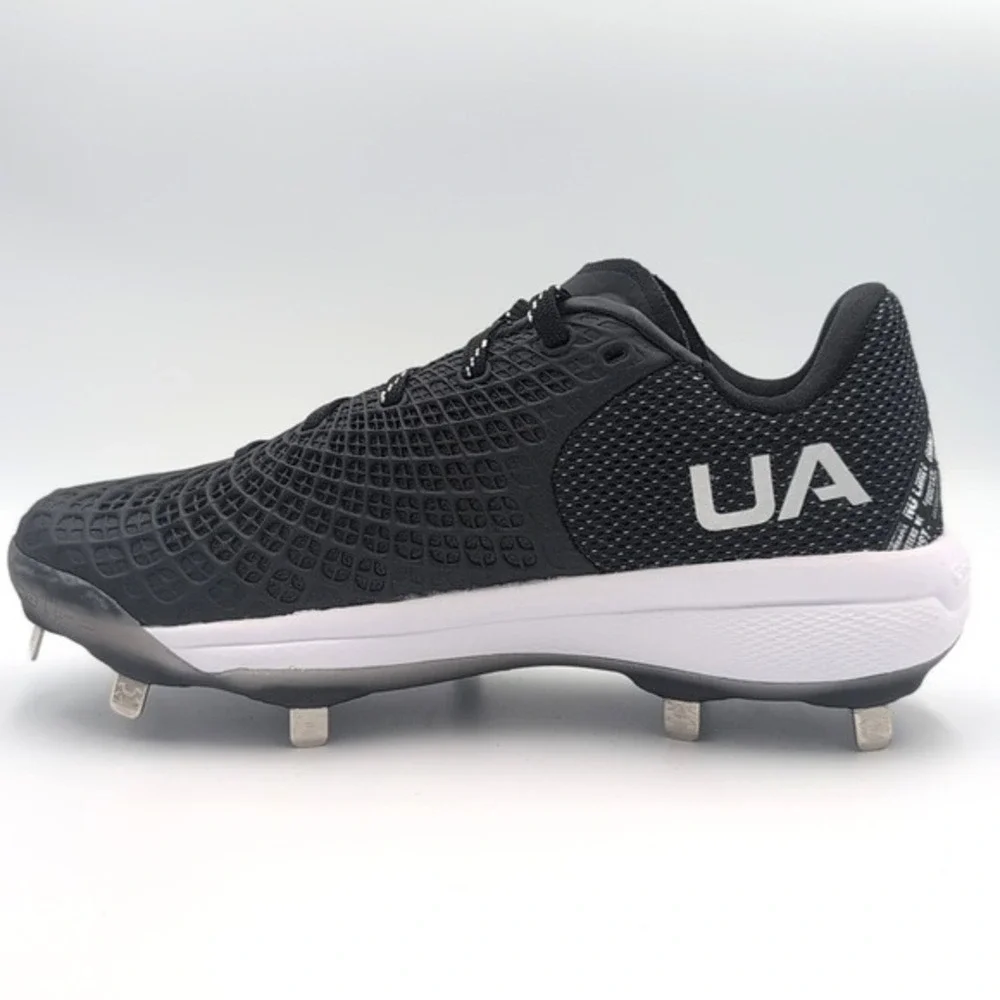 Under Armour Glyde 2.0‎ Shoes Women's 8 Metal Fastpitch Softball Cleats Black UA